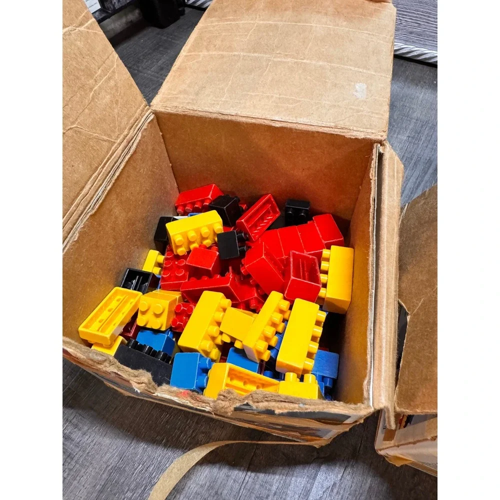 Vintage‎ Entex Loc Blocs Accessory Pack Building Bricks Lot of 2 Boxes Retro Toy